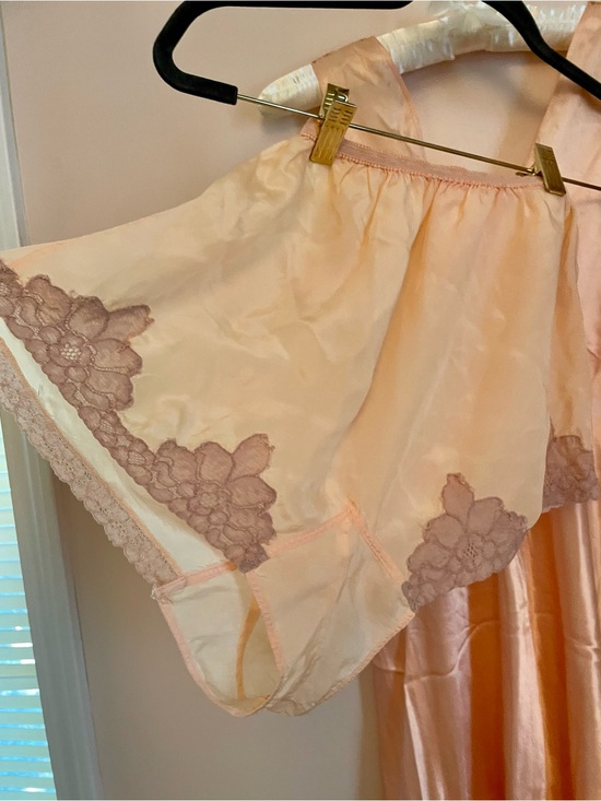 Vintage Other - Silky Peach Lace Trim Women's Tap Pants French Knickers 1930s Bridal Trousseau S
